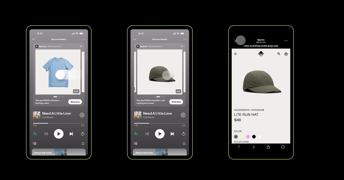 Spotify launches AI-driven carousel ads, targets user engagement with branded playlists