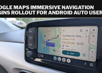 Google Maps immersive navigation begins rollout for Android Auto users