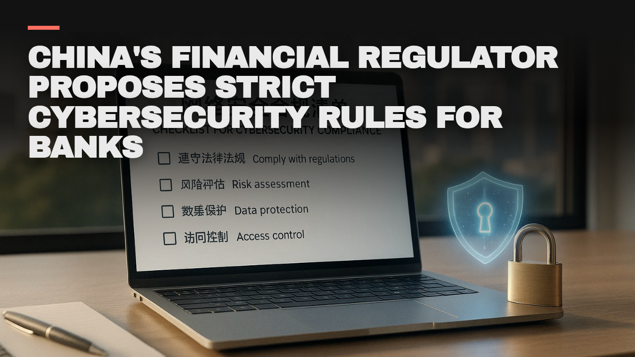 China’s financial regulator proposes strict cybersecurity rules for banks