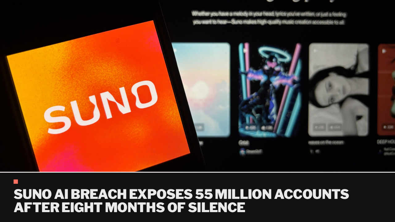 Suno AI breach exposes 55 million accounts after eight months of silence