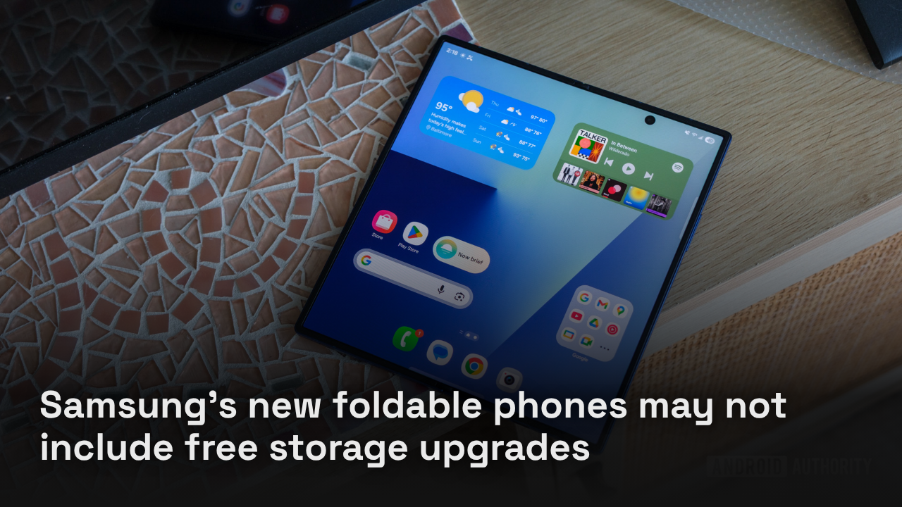 Samsung’s new foldable phones may not include free storage upgrades Samsung’s new foldable phones may not include free storage upgrades