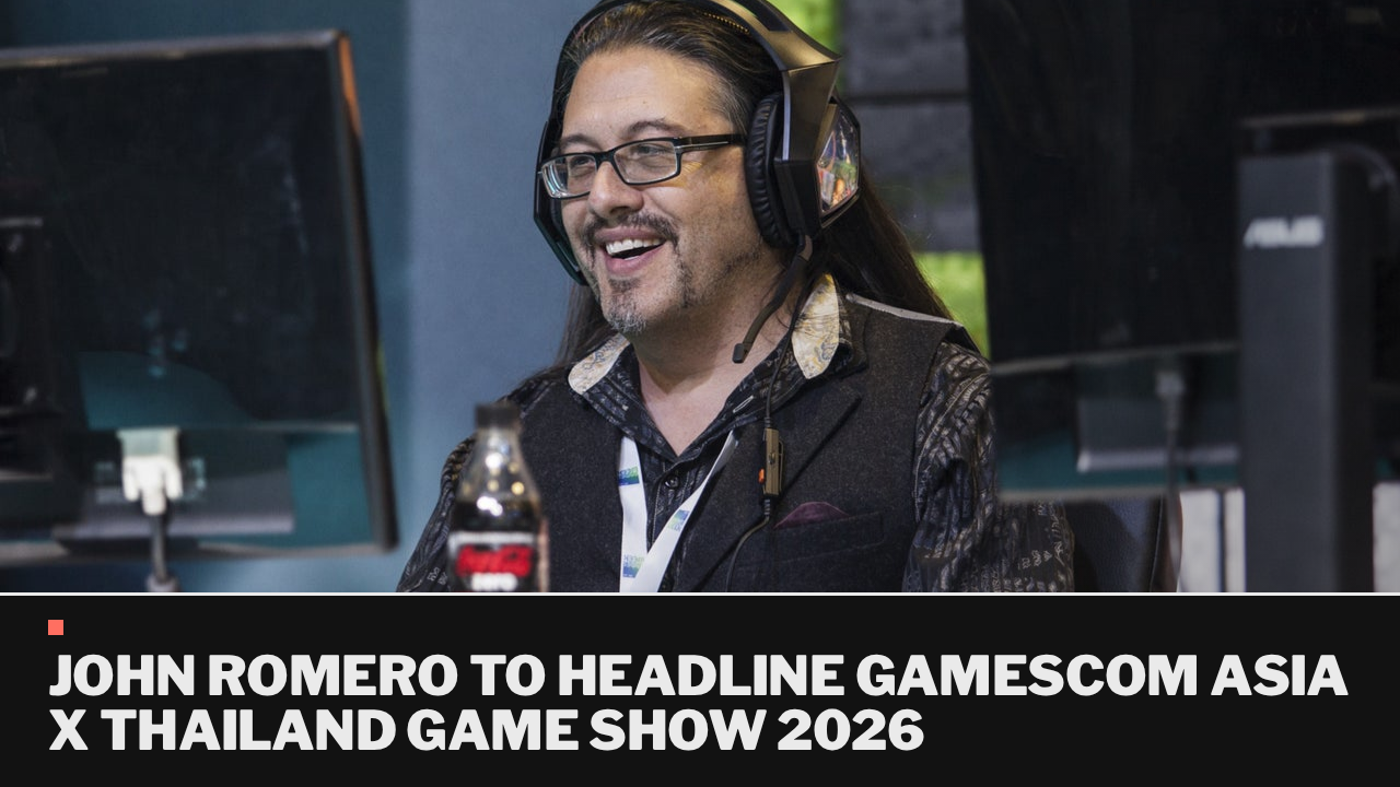John Romero to headline Gamescom Asia x Thailand Game Show 2026